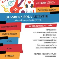 letakglasbena šola Artistik